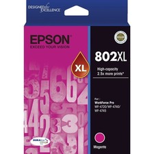AU GENUINE Original Epson 802XL Magenta High Capacity Ink Cartridge Toner picture