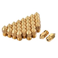 0.8mm 3D Printer Nozzle, 30pcs M6 Thread for MK8 1.75mm Extruder Print, Brass picture