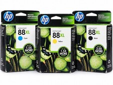 Genuine HP 88XL Ink Cartridge Lot Black Cyan Yellow C9396AN C9391AN C9393AN OEM picture