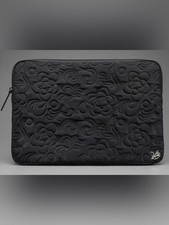Vera Bradley Black Quilted Floral Laptop Sleeve NWOT picture