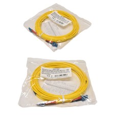 20 x Corning OS2 Duplex Fibre patch Cord YELLOW LSZH LC/LC - 7.5m NEW NEW picture