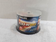 Philips CD-R 700MB 80min 52x Spindle 50 Pack Blank Discs New Sealed picture