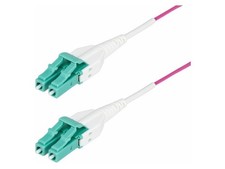 StarTech 5m (16.4ft) LC to LC (UPC) OM4 Multimode Fiber Optic Cable, Erika Viole picture