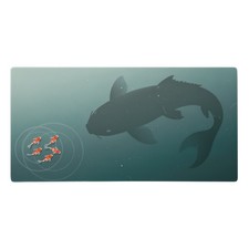Japanese Koi Fish Zen Pond Gaming Mouse Pad XL Extended Desk Mat Non-Slip picture