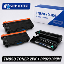 2PK TN850 Toner 1PK DR820 Drum For Brother MFC-L5900DW HL-L5000D Lot picture