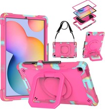 3 in 1 Heavy Duty Shockproof Case for Samsung Galaxy Tab S6 Lite with Strap picture