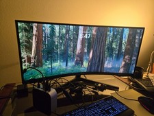 Ultra-wide curved monitor for immersive gaming and productivity: 34