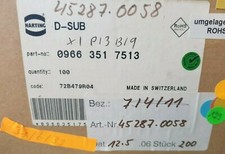 HARTING 09663517513 D-Sub Standard Connectors QTY 100 picture
