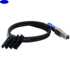 Mini SAS HD SFF-8644 to SFF-8482 29P 2-in-1 Array Card SATA Hard Disk Data Cable picture