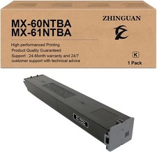 1PK MX-61NT-BA MX-61NTBA Black Toner Cartridge Works picture