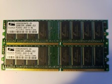 256MB DDR-400MHZ-CL3 PC3200U-3033-0-A0 PROMOS TECHNOLOGIES DIMM Memory TWO picture