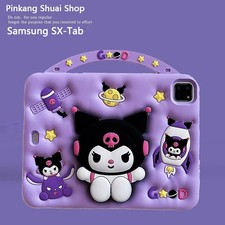 Kuromi Pen Slot Silica Gel 360°Rotating Bracket TabletCase For Samsung SX-Tab A9 picture