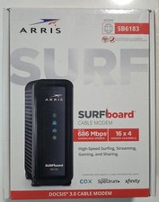 ARRIS SB6183 Surfboard 16x4 DOCSIS 3.0 Cable Modem - Black picture