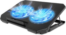Laptop Cooling Pad with Adjustable Height Two 5.1 Inches Fan 2 USB Ports Suit picture