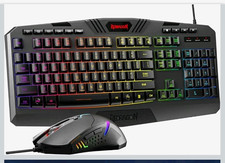 Redragon S101-3 Wired USB Gaming Keyboard & Mouse Combo RGB Illuminated 7200 DPI picture