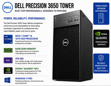NEW Dell Precision 3650 Desktop PC Intel Core i9 64GB 4TB SSD Nvidia Quadro GPU picture