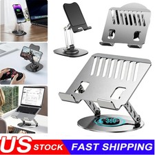 360° Adjustable Foldable Laptop Stand Aluminum Notebook Riser Computer Holder US picture