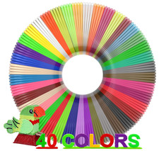 Filamento PLA 1,75 mm para bolígrafo 3D con 40 colores, 320 m y plantillas,Nuevo picture