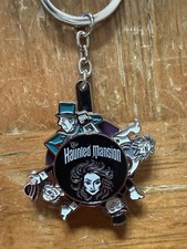 Disney Parks Haunted Mansion Leota & Characters Spinner Keychain Bag Charm NWT picture