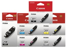 6PK GENUINE Canon PGI-250 CLI-251 Setup Ink Cartridge for PIXMA iP8720 MG6320 picture