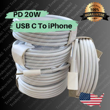 1/5X Lot PD Fast Charge USB-C to iPhone Cable For iPhone 14 13 12 11 Po Max Cord picture