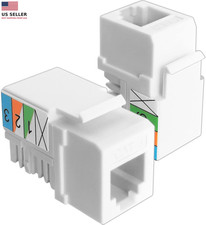 2Pack CAT3 Telephone Keystone Jack Phone Keystone Jack Punch down Type picture