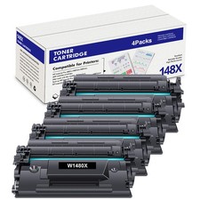 4PK No Chip 148X W1480X Toner Cartridge for HP LaserJet Pro 4001n MFP 4101fdw picture