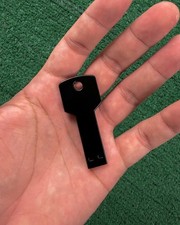 64GB Metal Key Shaped USB Flash Drive Black USB-A Thumb Drive Keychain picture