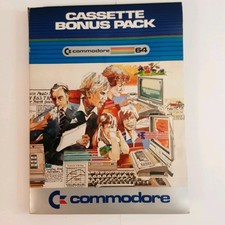 Vtg Commodore 64 Cassette Bonus Pack CIB 5 Cassettes,  Manual 1983 picture