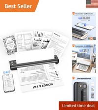 High-Quality Portable Printer - Bluetooth & USB Connectivity for Effortless Use picture