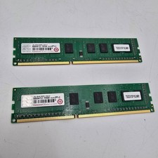 2x Transcend 2GB DDR3 1333MHz PC3 10600U RAM Memory Modules Kit picture