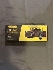 T-WOLF TF-240 Wired Backlit Gaming Combo: Keyboard Mouse Headset Pad 2400DPI picture