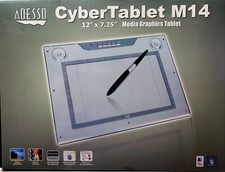 Adesso Cyber Media Graphics Tablet M14 12” x 7.25” Media Graphics Tablet picture