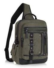 Messenger Bag for Men Canvas Sling Bag Crossbody Backpack Laptop Shoulder Bag... picture
