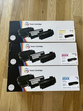 LD Compatible HP 202X High Yield Toner Cartridge Set (Cyan, Magenta, Yellow) New picture