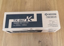 Genuine Kyocera TK-867K Toner Kit Black for 250ci & 300ci Printer - Brand New picture