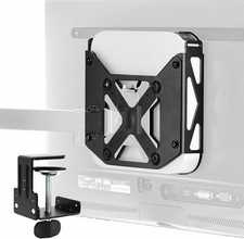 Behind Monitor VESA Mount Mac Mini 2010-2024 Desk Clamp CPU Holder Black picture