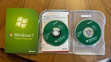 Microsoft Windows 7 Home Premium Retail SP1 32-bit 64-bit DVDs Box + Key COA picture