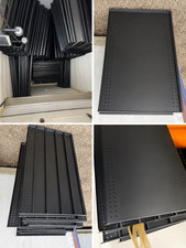 Madix 48” wide gondola shelf.   24” 22” or 18” Ohio ship $75 .   10 pack black picture