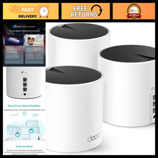 WiFi 6 Mesh System AX3000, Deco X55 (3-Pack) - High-Speed Wireless Coverage picture