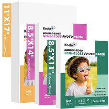 Lot Koala Double-sided Semi Glossy Photo Paper 48lb -8.5x14, 11x17 Inkjet Laser picture