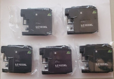 Jarbo, LC103XL, Replacement ink Cartridges, Black, Lot of 5, New Sealed picture