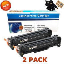 2PK HP 304A CC530A Black Toner for LaserJet CP2025N CP2025DN picture