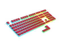 Pudding PBT Keycaps | 112 Double Shot Translucent ANSI US  ISO Layout | OEM P... picture