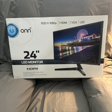 onn. 24” LED Monitor ONA24HB19T01 1080p 60Hz HDMI VGA New Sealed picture