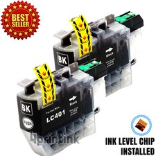 2pk LC401 Black Ink Cartridges for Bro MFC-J1010DW MFC-J1012DW MFC-J1170DW picture