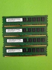 Lot of 4 Micron 8GB (4x2GB) PC3L-10600E DDR3-1333 ECC Unbuffered UDIMM RAM picture