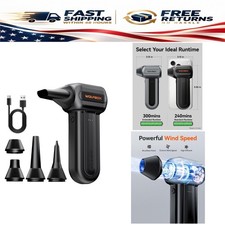 WOLFBOX MF60 Compressed Air Duster, Cordless Electric 3-Speed PC Keyboard picture