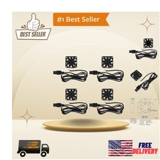 Compact 4 Pack USB 40mm Cooling Fans - Brushless, 5V, 22 dBA for Desktops picture