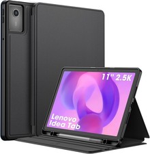Multi-Angle Smart Stand Cover Case for Lenovo Idea Tab 11 Inch 2025, Black picture